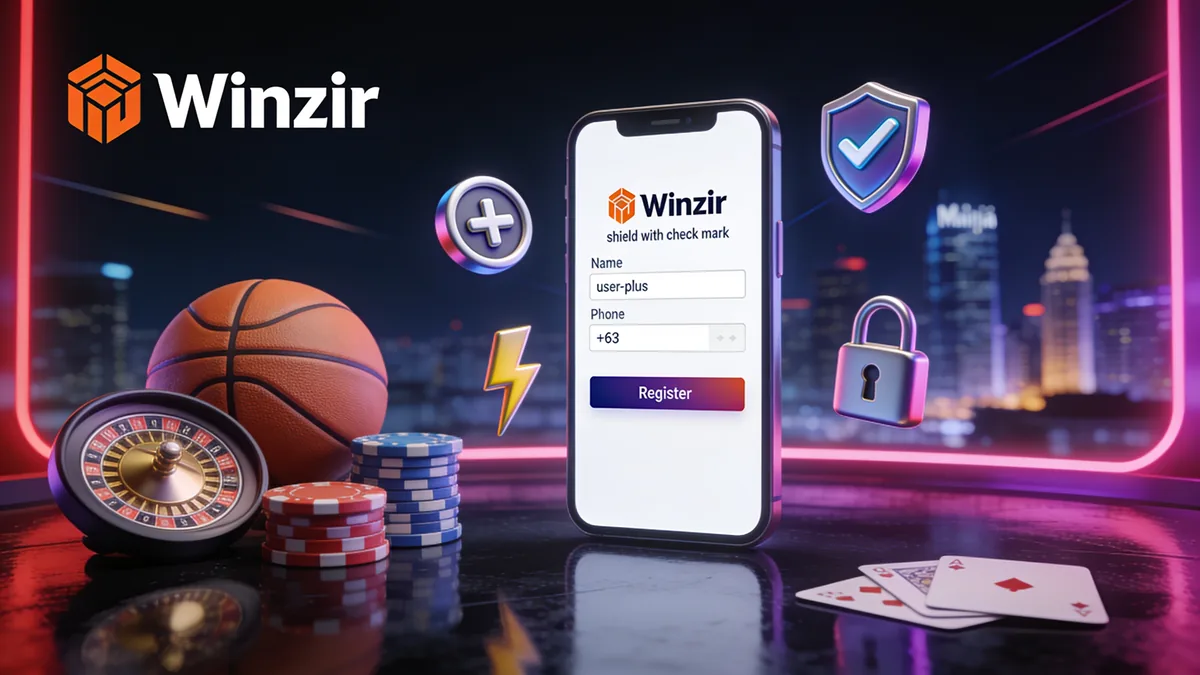 How to Create Your Winzir Account for players in the Philippines